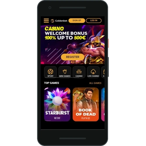 GoldenBet casino application